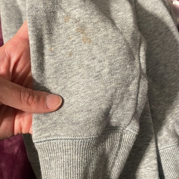 Under Armour Brand Spell Out Hoodie Sweatshirt Full Zip Gray Fleece Lined - Picture 13 of 13